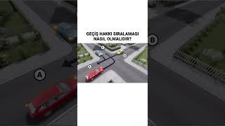 Kavşak Sorusu - Dünya Sürücü Kursu - Kayseri