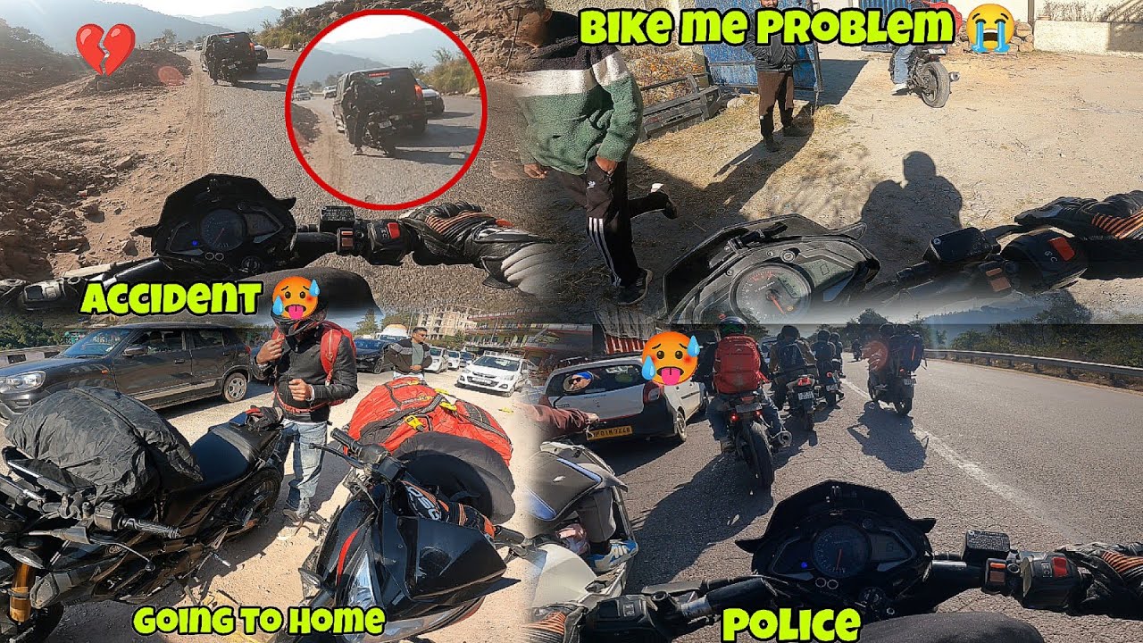 Raste Mai Accident Ho Gya 🥵 | Police Walo Ne Rok Liya 👮🏻 | Finally Ghar Ja Rahe Hai...