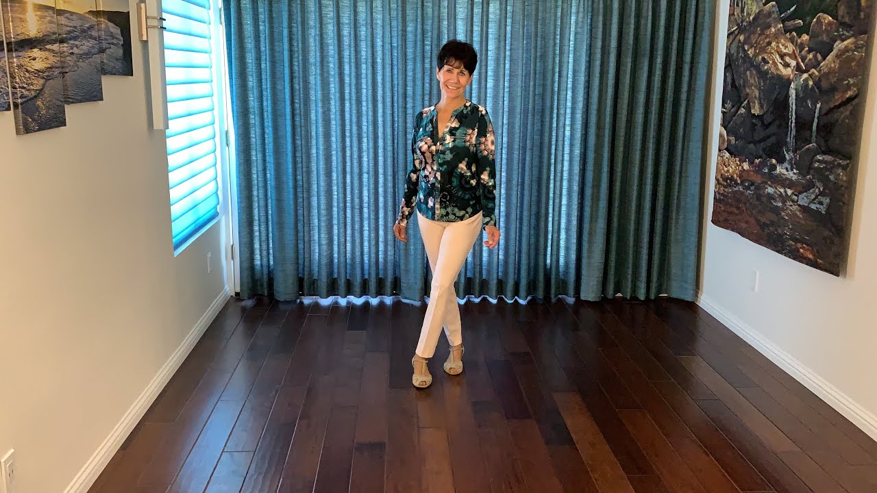 Champagne Promise line dance demonstration and tutorial by Stephie