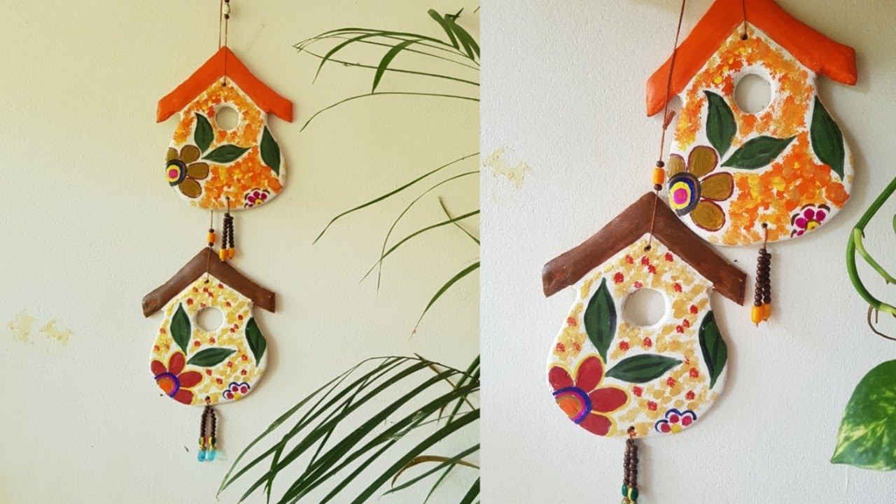 Easy wall  decor  / wall decor  using cardboard and  white cement/ easy DIY