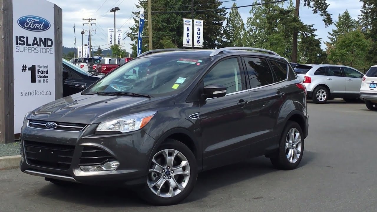 2015 Ford Escape Titanium +Nav +Ecoboost Review | Island Ford - YouTube