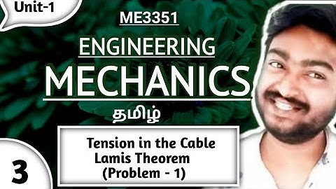 Tension in the Cable based problem in Tamil | Lami