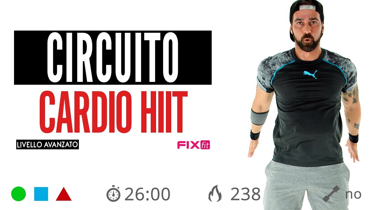 CARDIO HIIT! Esercizi Cardio Brucia Grassi (Allenamento Completo) - YouTube