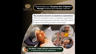 Recomended to try “#NymphaeaBua” A #SignatureMassage Full Body Spa & Massage Treatment #bestmassage