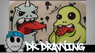 How to draw graffiti character #11- DKD Graffiti Character Update