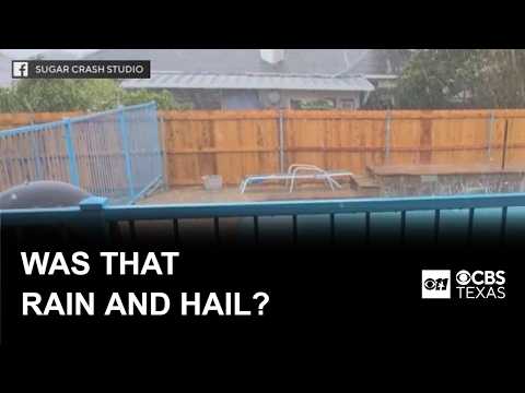 Hail falls as microburst hits South Arlington