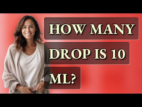 How Many Ml Is A Drop
