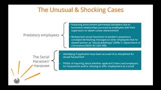 HireMojo Webinar Series:  Sexual Harassment - From Love Contracts to the Unusual and Shocking