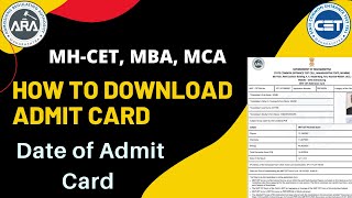 How to Download Maha MBA CET Admit Card / Hall Ticket 2022