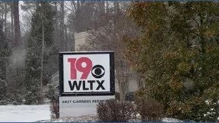 Snow at WLTX in Columbia, South Carolina!