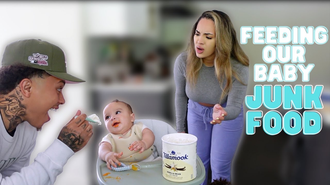 Download Feeding Our 6 Month Old Baby JUNK FOOD… *Prank On Wife*