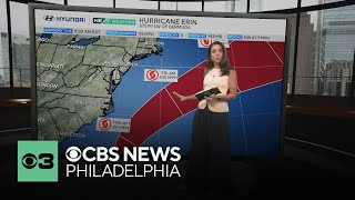 Cloudy, cooler weather in Philadelphia area as Hurricane Erin expected to impact beaches