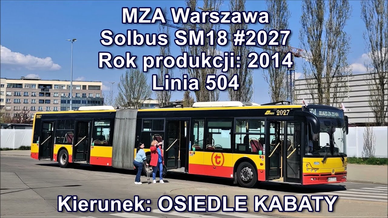 MZA Warszawa - Linia 504, Solbus SM18 #2027