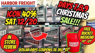 Best Dollar Days Coupons At Harbor Freight Right Now Ends Dec 31St Icon Wrenches Free Bucket