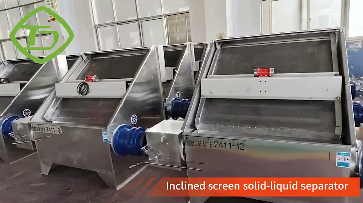 Inclined screen solid-liquid separator