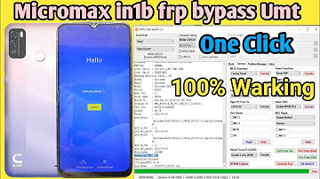 Micromax in1b e6523 frp bypass Umt one click ✅ 