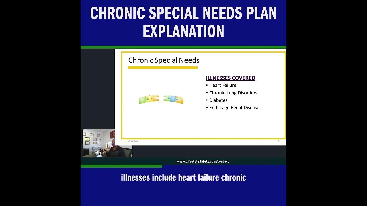 Chronic Special Needs Plan Explanation YouTube