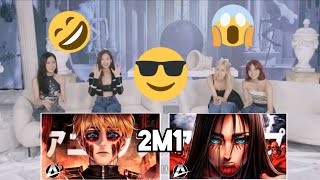 💥 BLACKPINK React 🎶Armin | Colossa + 🎶Eren Yeager | O Sacrifício Do Vilão | AniRap