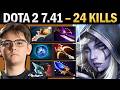 Drow Ranger Dota 2 7.41 with Rapier and 24 Kills - Dota Gameplay