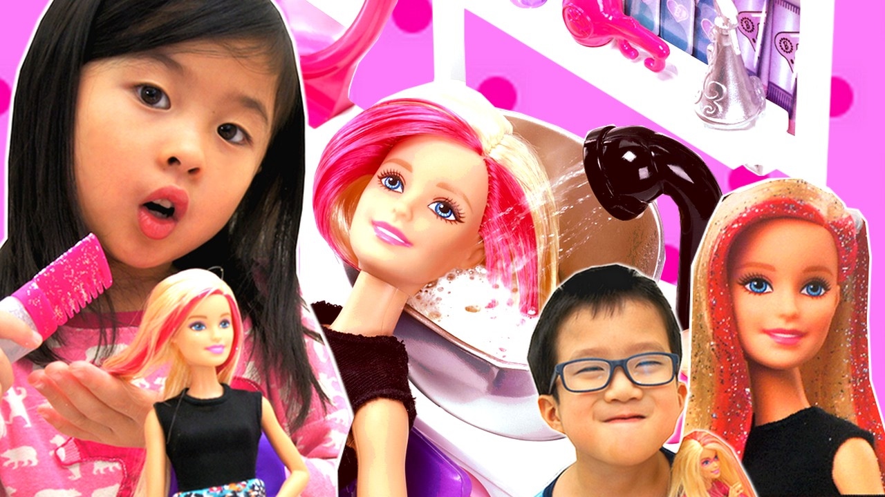 Barbie Spackle Style Hair Salon - YouTube