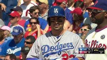 LAD@PHI: Gonzalez hits an RBI single to right