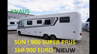 Knaus's largest mega and luxurious Integral camper Sun I900. A cheap camper in its class.