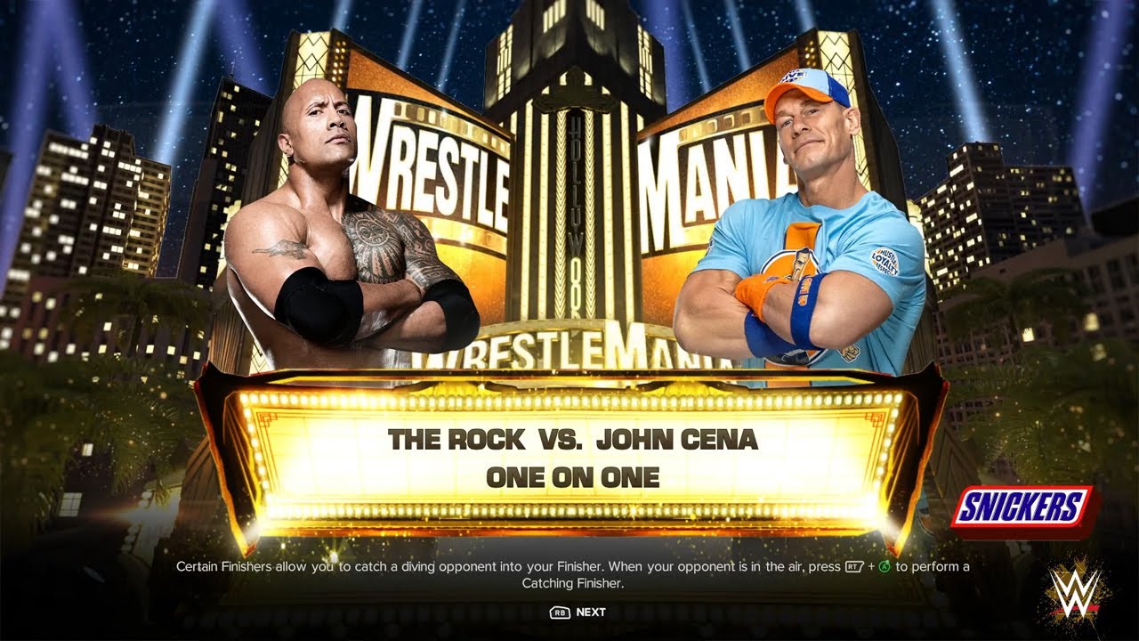 WWE 2K24 - The Rock Vs John Cena on WRESTLEMANIA - PC Max Settings ...