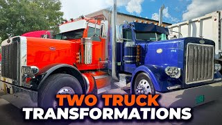 Two Peterbilt 379's | Client wants Custom Dash, seats, and Deck plate  Hydro dipping Tank!