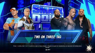 WWE 2K24 - The Icons vs. The Bloodline - Two-on-Three Tag Team Showdown