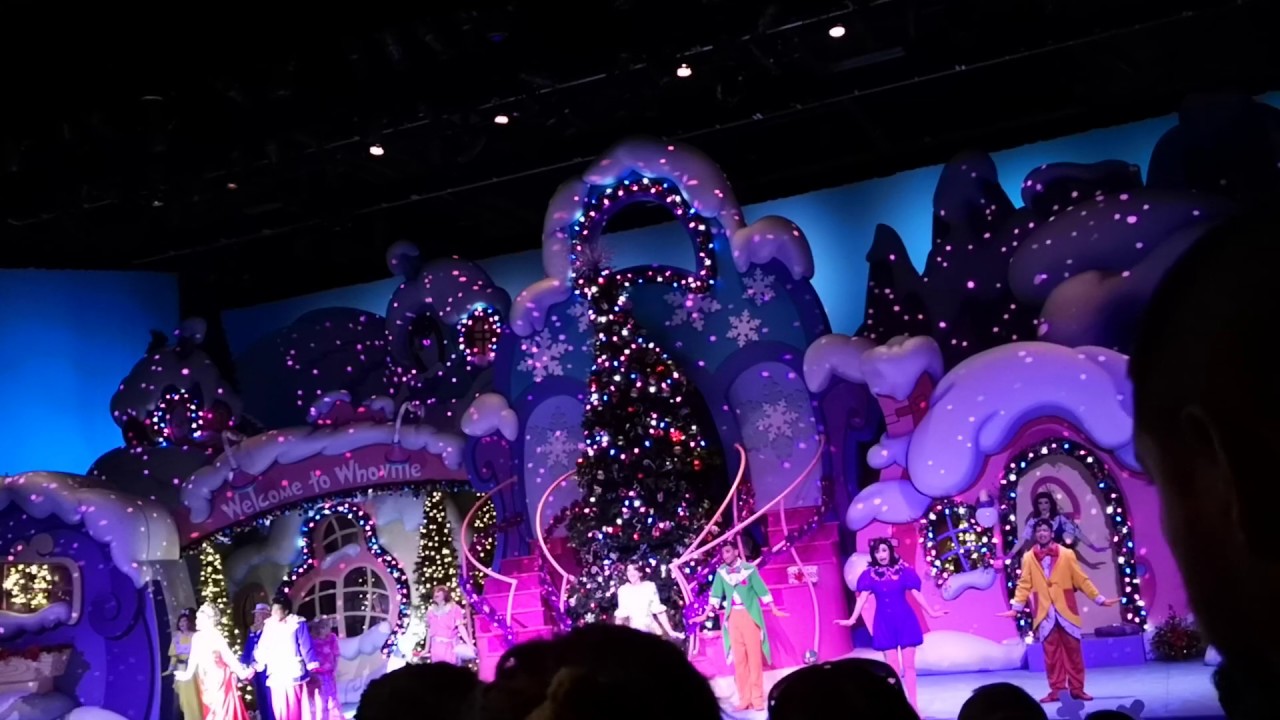 "How the Grinch Stole Christmas" Musical show 2020 at Universal Orlando