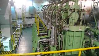 Engine room  of the Panamax container vessel