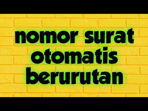 Cara membuat nomor