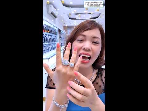 Livestream: Bí quyết chọn nhẫn nam vàng trắng (bạch kim) 18k Italia siêu đẹp.