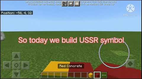 How to build the USSR symbol Minecraft