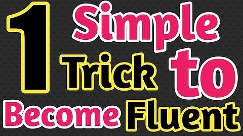 1 Simple Trick to Become Fluent in English | The JAM Technique | How to Be a Confident Speaker