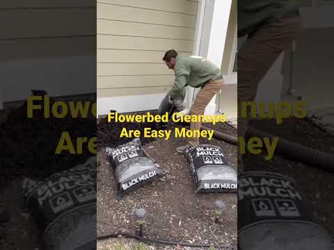 Installing Mulch in
