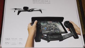 Parrot Bebop 2 with Skycontroller, Black Edition- Unboxing and first indoor flight- March 2016