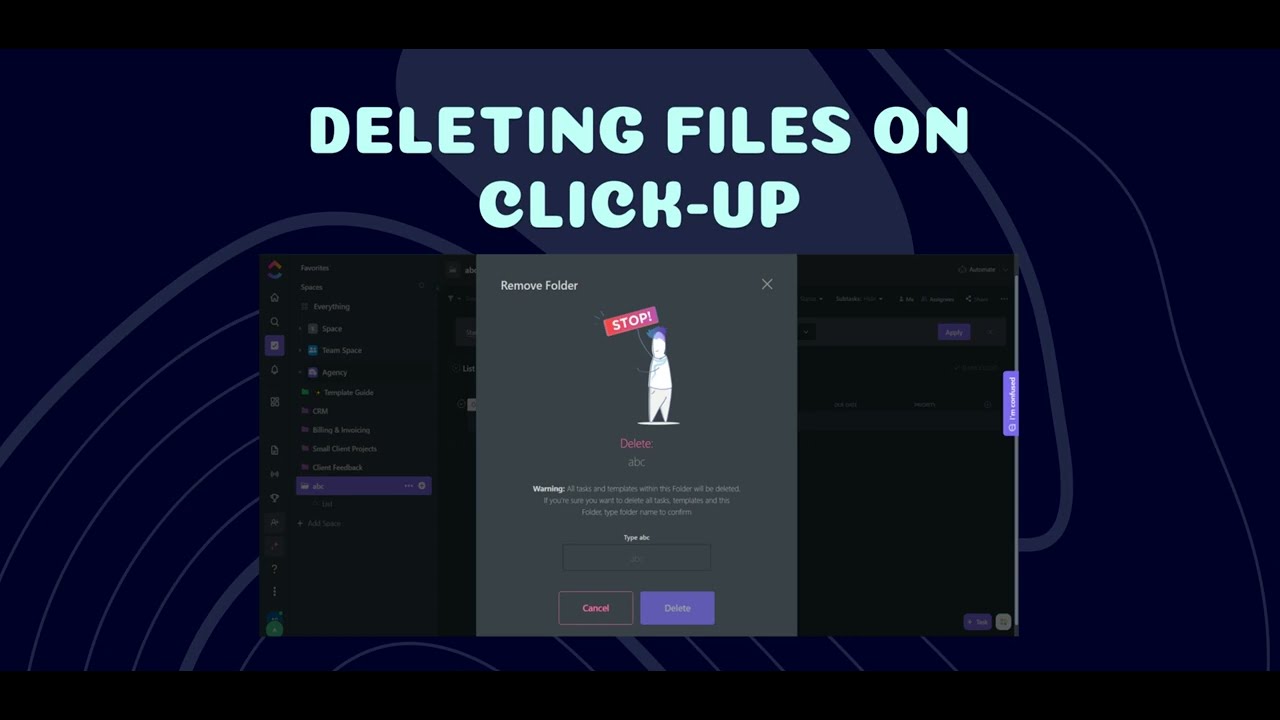 Deleting Files on ClickUp - YouTube