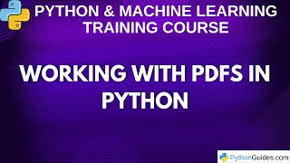 Work with PDFs in Python | Python Tutorial | 2025
