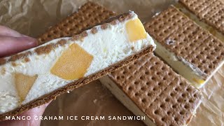 Mango Graham Ice Cream Sandwich