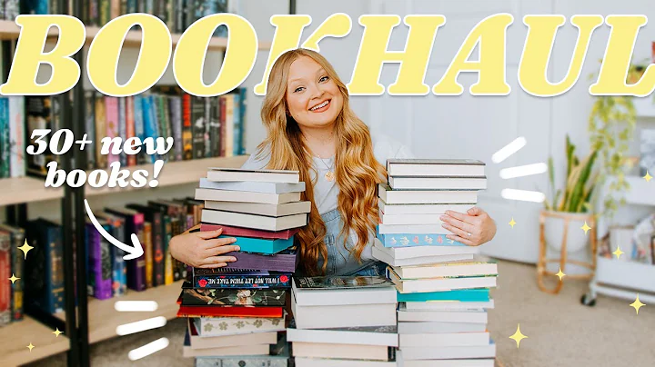 BOOK HAUL \\ 30+ big book haul! 💛 summer books, fantasy, mystery thrillers, romance & more!