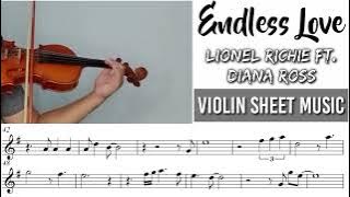 Free Sheet || Endless Love - Lionel Richie Ft Diana Ross || Violin Sheet Music