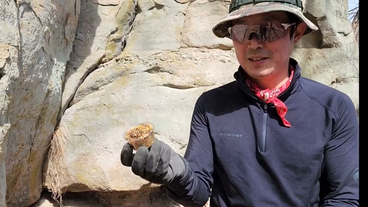 토종벌받기 위한 명당자리에 설통 놓기 시작합니다.