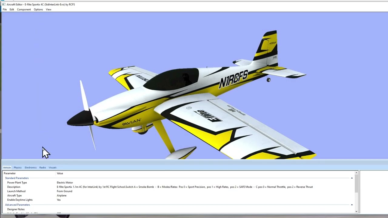 RealFlight How To:  Change Travel and Expo Settings