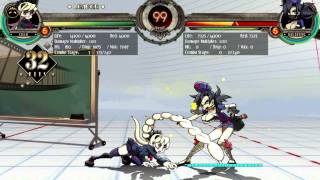 Skullgirls Filia midscreen combo
