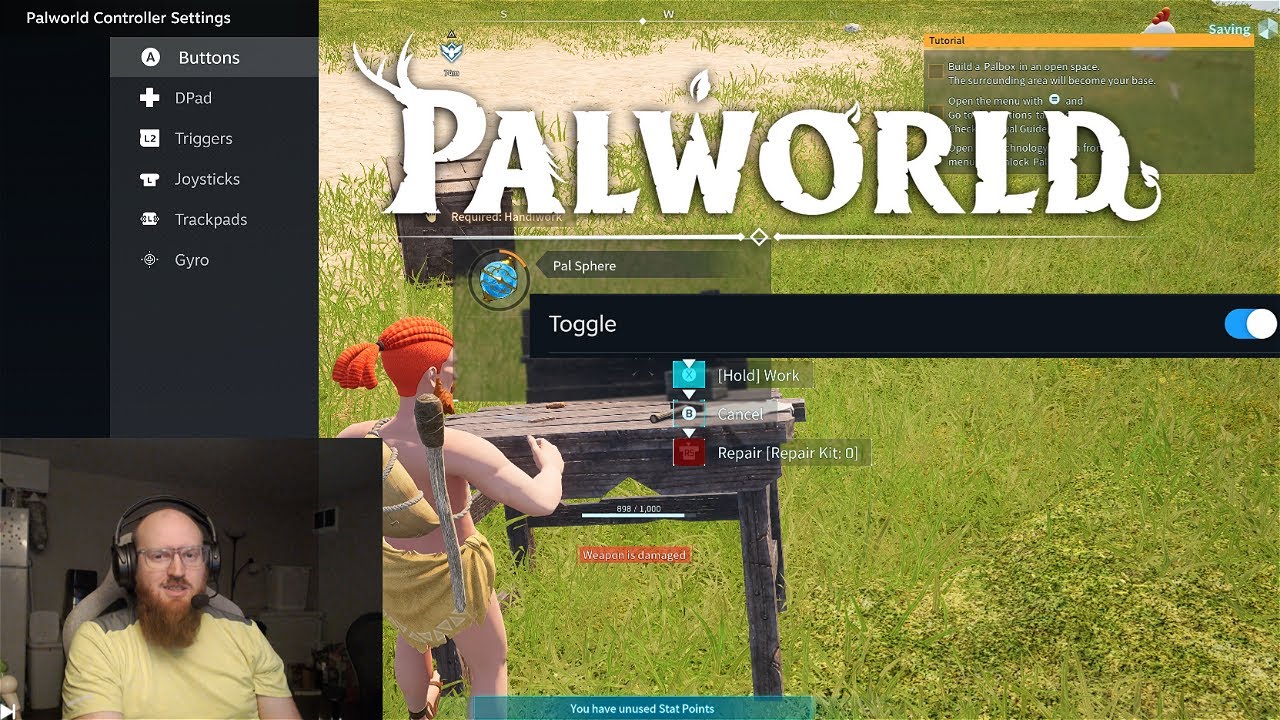 How to Toggle X Button In PalWorld With Steam Input - YouTube