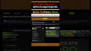 Indian GeForce Now 1999 RTX 4080 @thecloudgamingindia