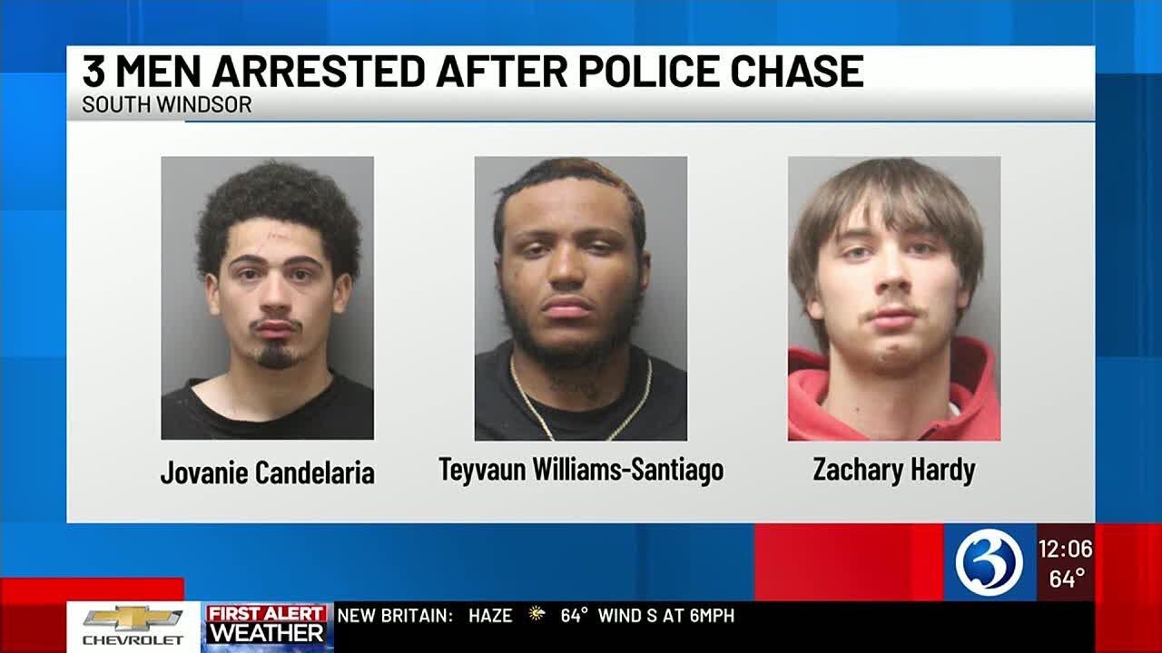 3 teens from MA arrested following police pursuit in South Windsor ...