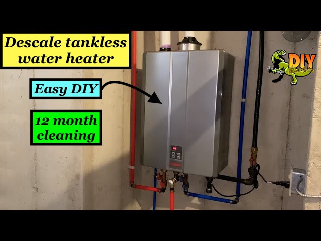 Tankless water heater DeScaling - DIY full flush - Rinnai - YouTube