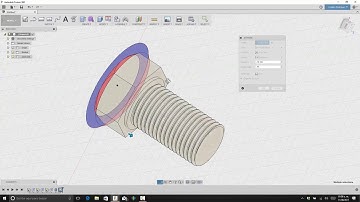 Tornillo y Tuerca para impresión 3D con Fusion 360 - por Jonathan Rodríguez